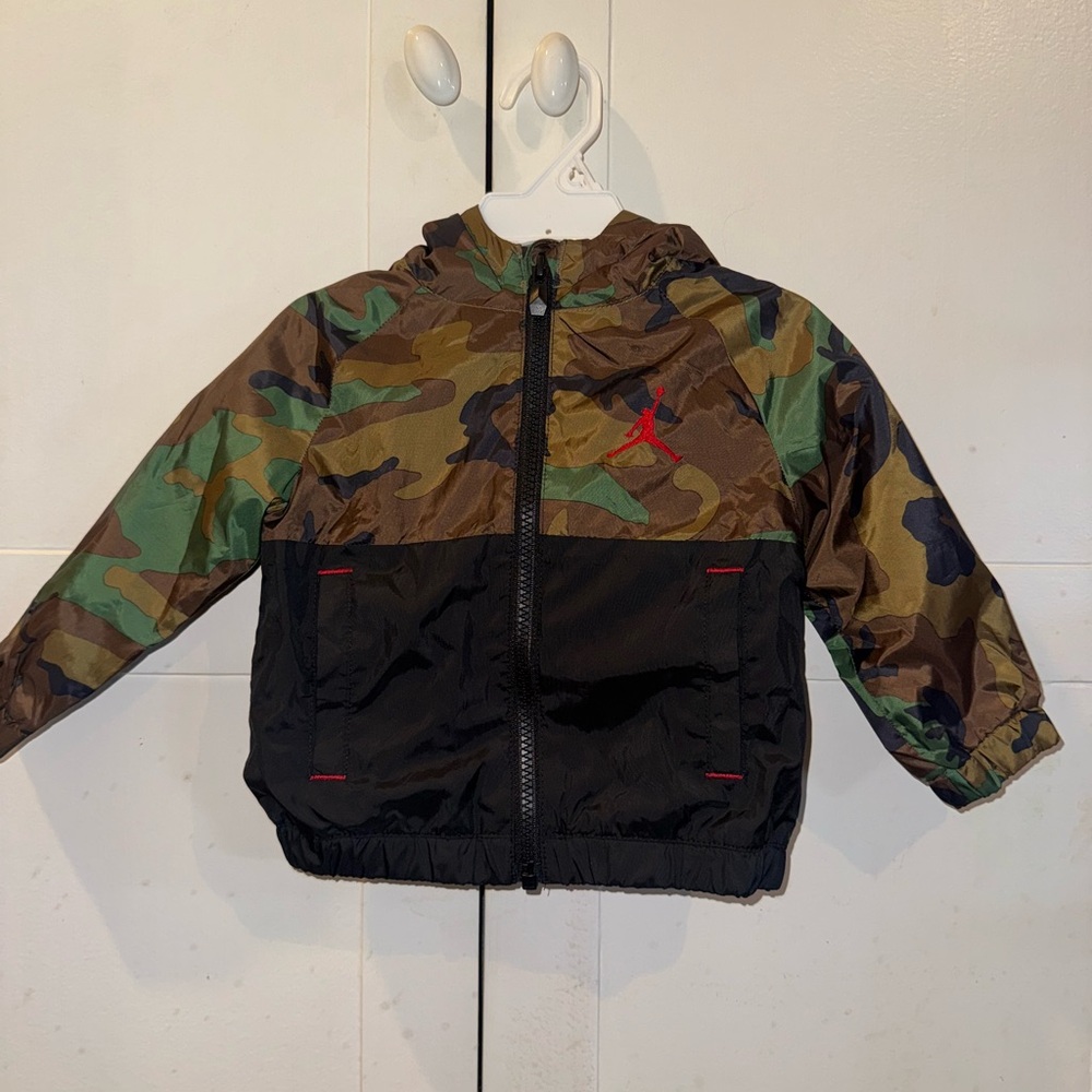 Air Jordan Kids Camo and Black Jacket